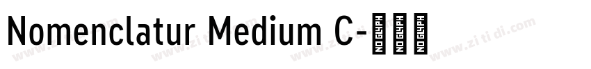 Nomenclatur Medium C字体转换